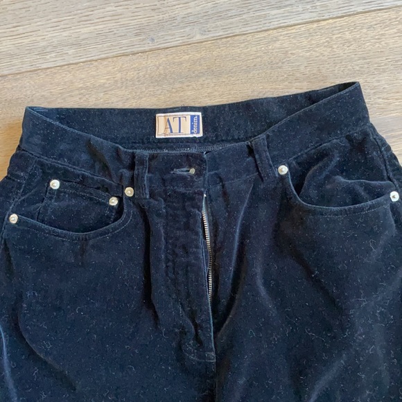 Vintage Ann Taylor black velvet pants - Picture 3 of 7